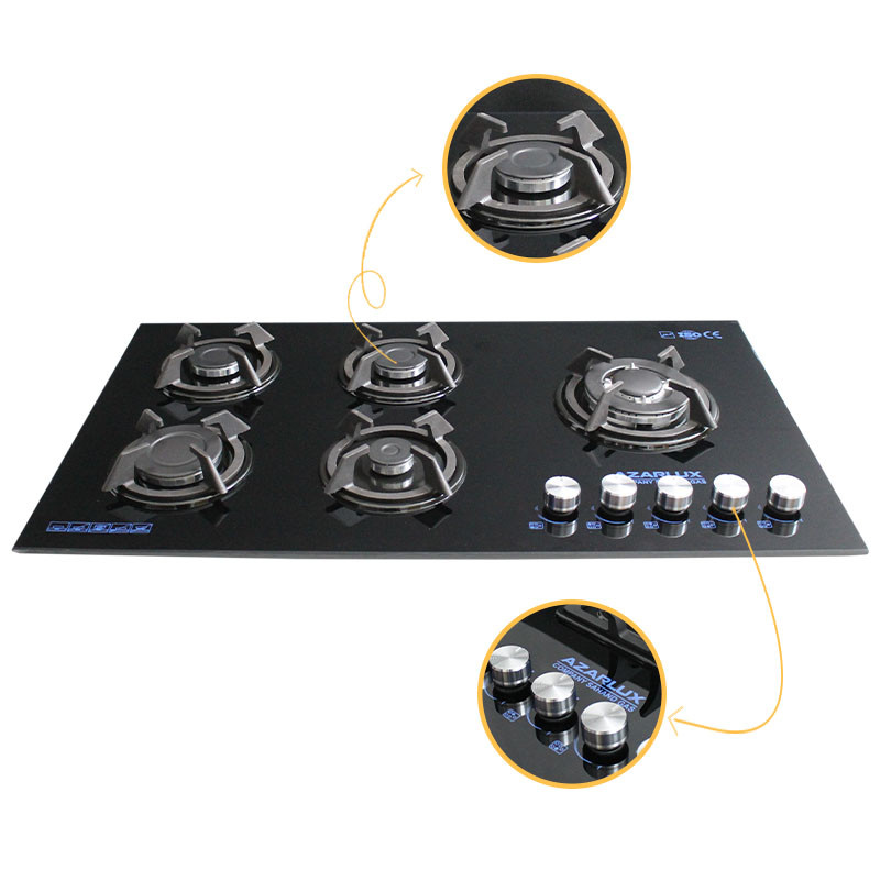 اجاق گاز صفحه ای آذرلوکس مدل G05NL-S5B اجاق گاز صفحه ای آذرلوکس مدل G05NL-S5B