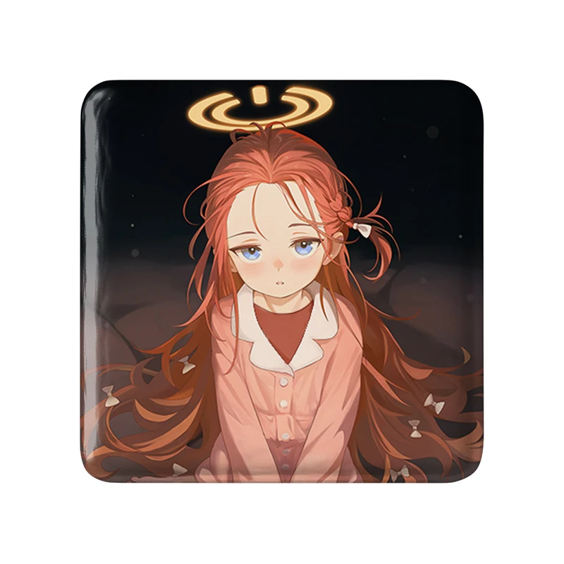 پیکسل خندالو طرح بازی آرشیو آبی (Blue Archive) مدل مربعی کد 34316