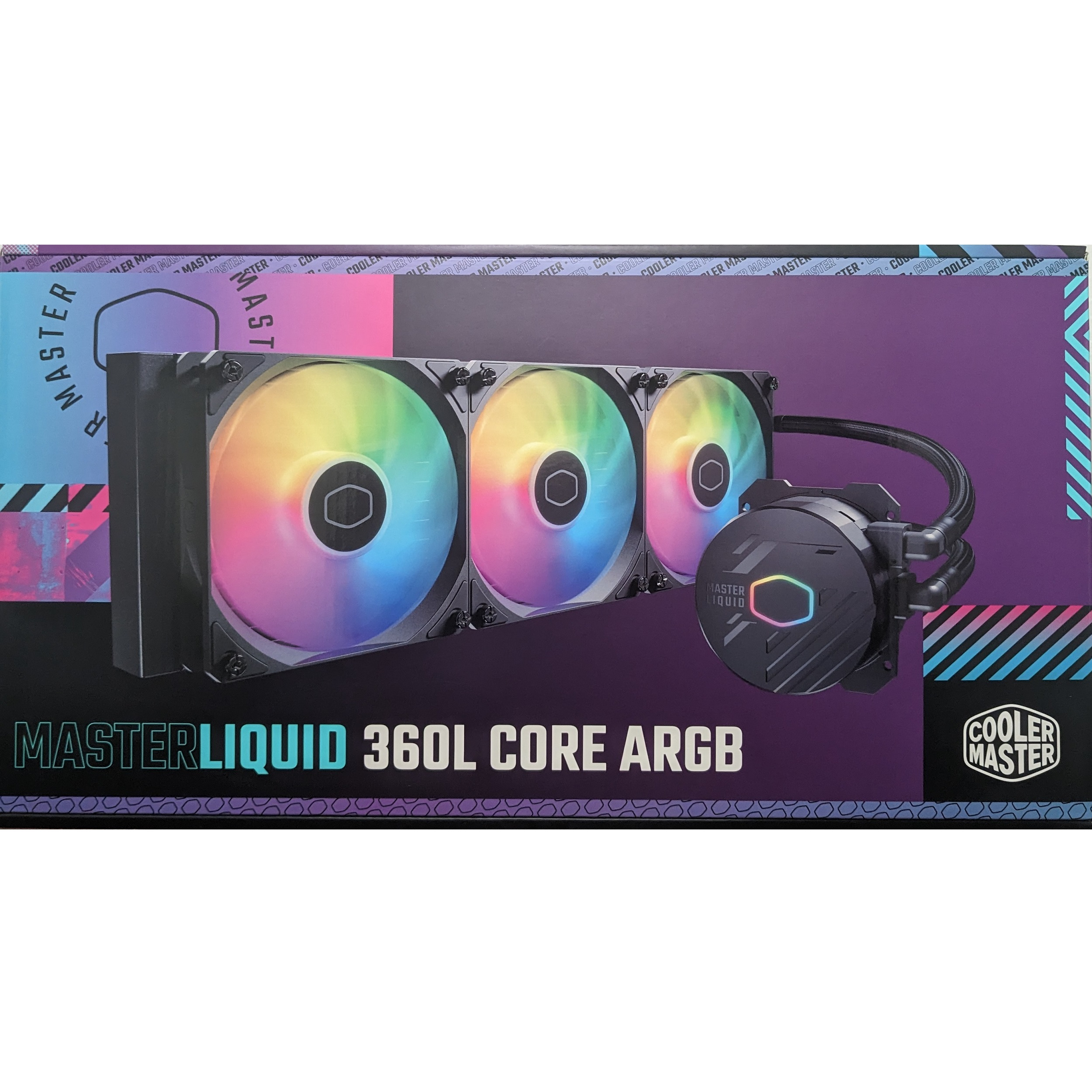 سیستم خنک کننده آبی کولر مستر مدل Cooler Master FAN LIQUID MASTELIQUID 360L CORE ARGB BL