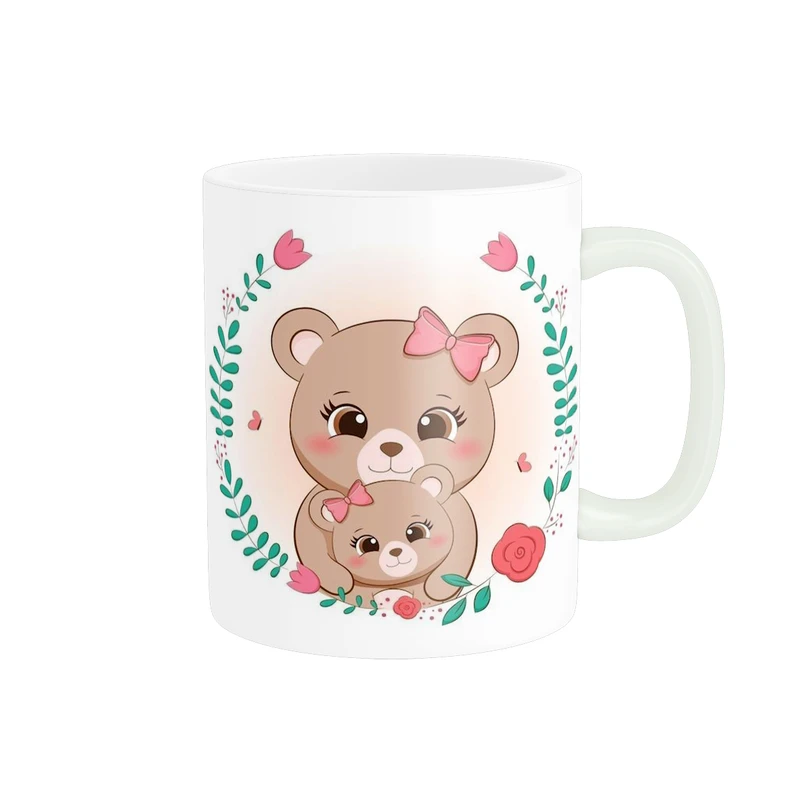 ماگ پاد آفرین طرح خرس کارتونی کد 5247