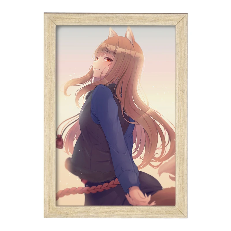 تابلو خندالو مدل هولو انیمه ادویه و گرگ کد 36119