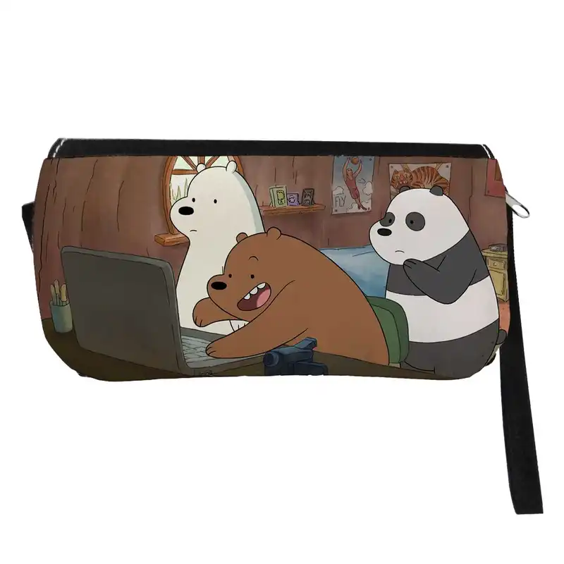 جامدادی مدل دوزیپ طرح انیمیشن خرس های کله فندقی کد NI598