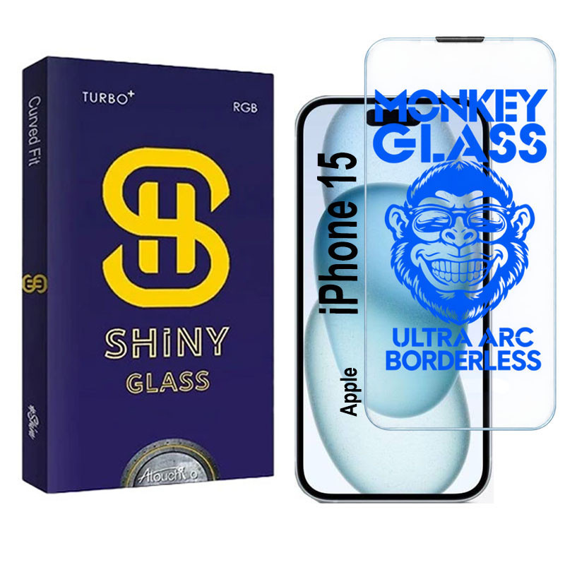 محافظ صفحه نمایش بدون حاشیه آتوچبو مدل Monkey-AT مناسب برای گوشی موبایل اپل iPhone 15