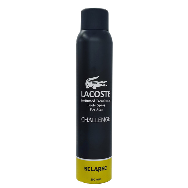 اسپری خوشبو کننده بدن مردانه اسکلاره مدل Lacoste challenge حجم 200 میلی لیتر