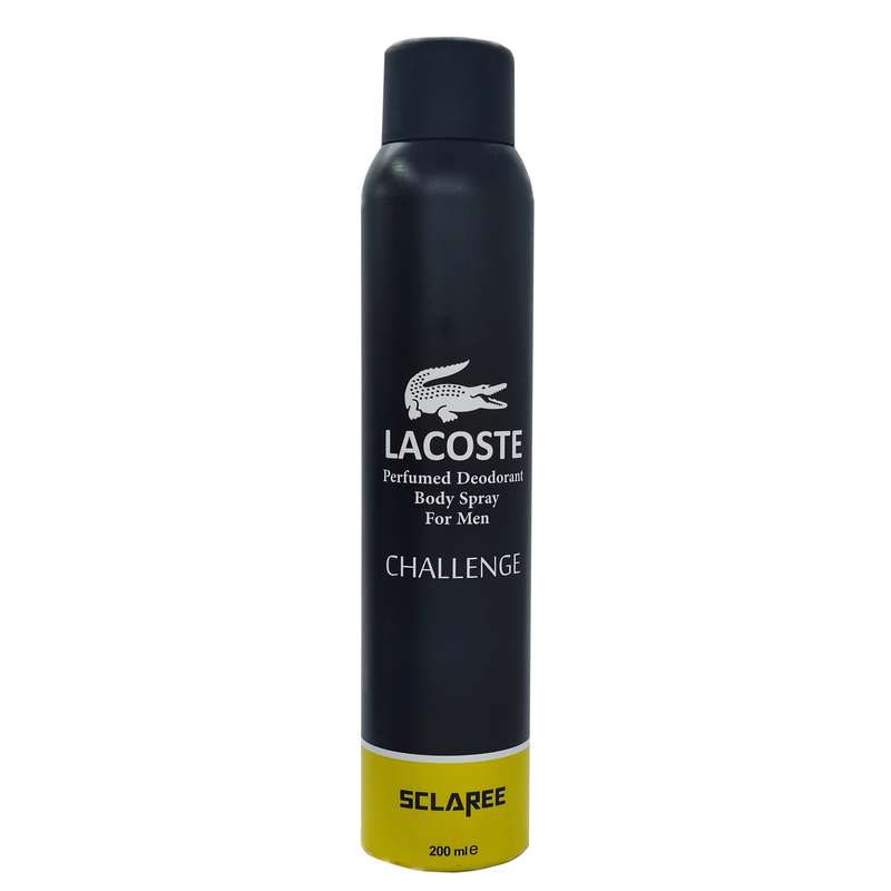 اسپری خوشبو کننده بدن مردانه اسکلاره مدل Lacoste challenge حجم 200 میلی لیتر اسپری خوشبو کننده بدن مردانه اسکلاره مدل Lacoste challenge حجم 200 میلی لیتر