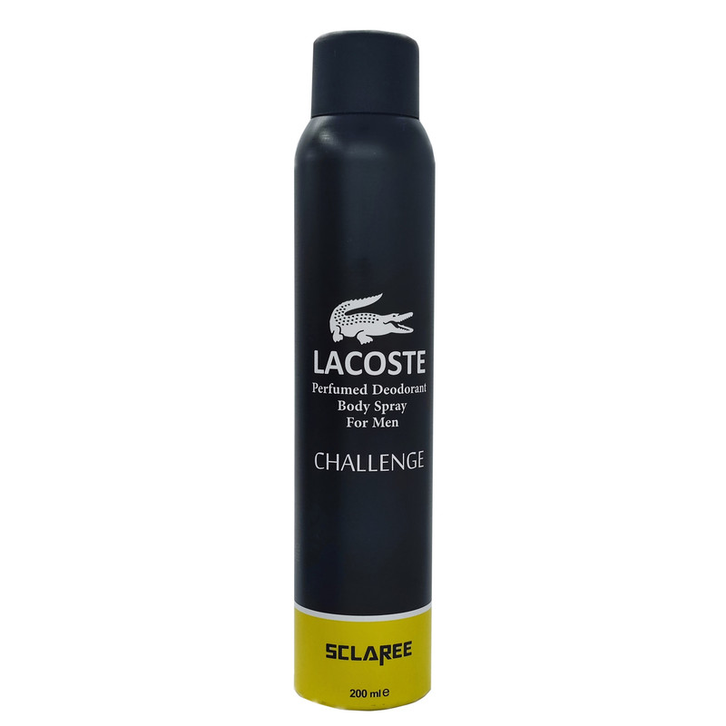 اسپری خوشبو کننده بدن مردانه اسکلاره مدل Lacoste challenge حجم 200 میلی لیتر اسپری خوشبو کننده بدن مردانه اسکلاره مدل Lacoste challenge حجم 200 میلی لیتر
