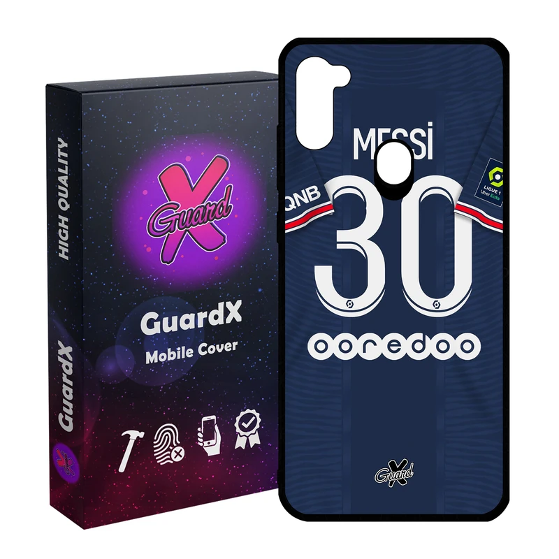 کاور گارد ایکس طرح Messi مدل Glass50356 مناسب برای گوشی موبایل سامسونگ Galaxy A11