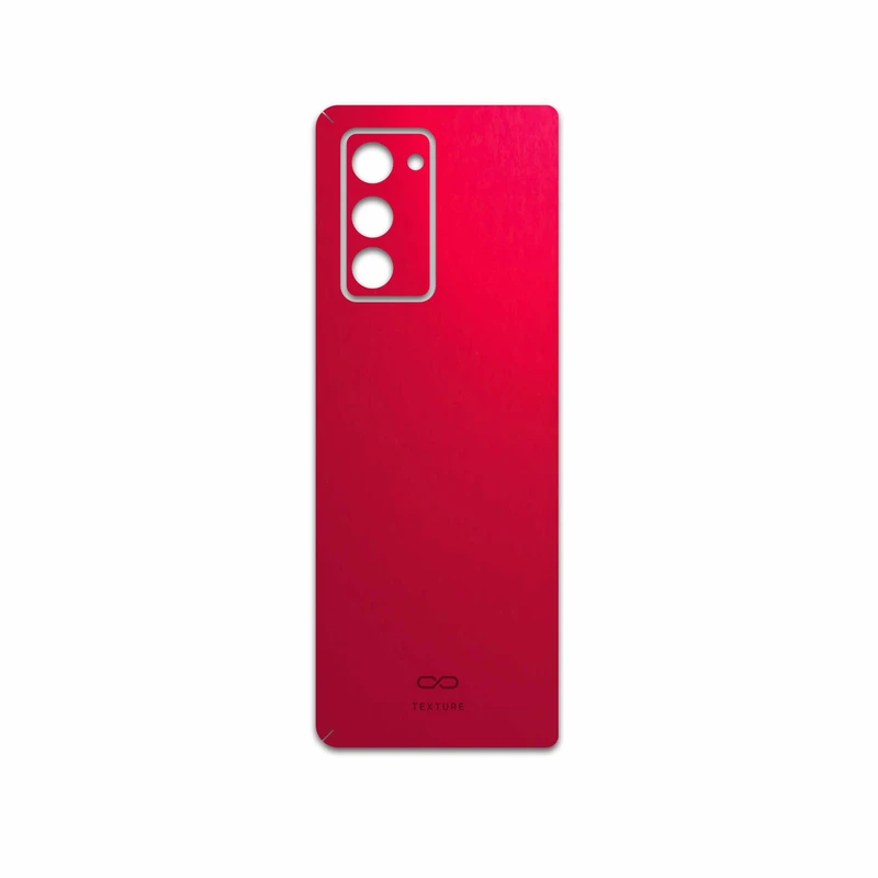 برچسب پوششی ماهوت مدل Matte-Warm-Red مناسب برای گوشی موبایل سامسونگ Galaxy Z FOLD 2