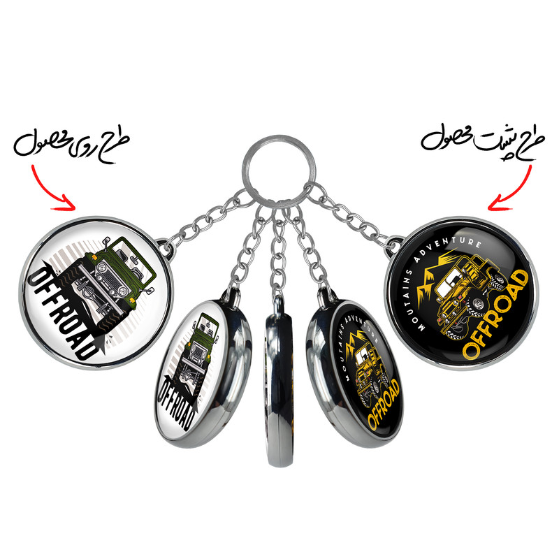 جاکلیدی خندالو طرح ماشین آفرود مدل دو طرفه کد 1035310350