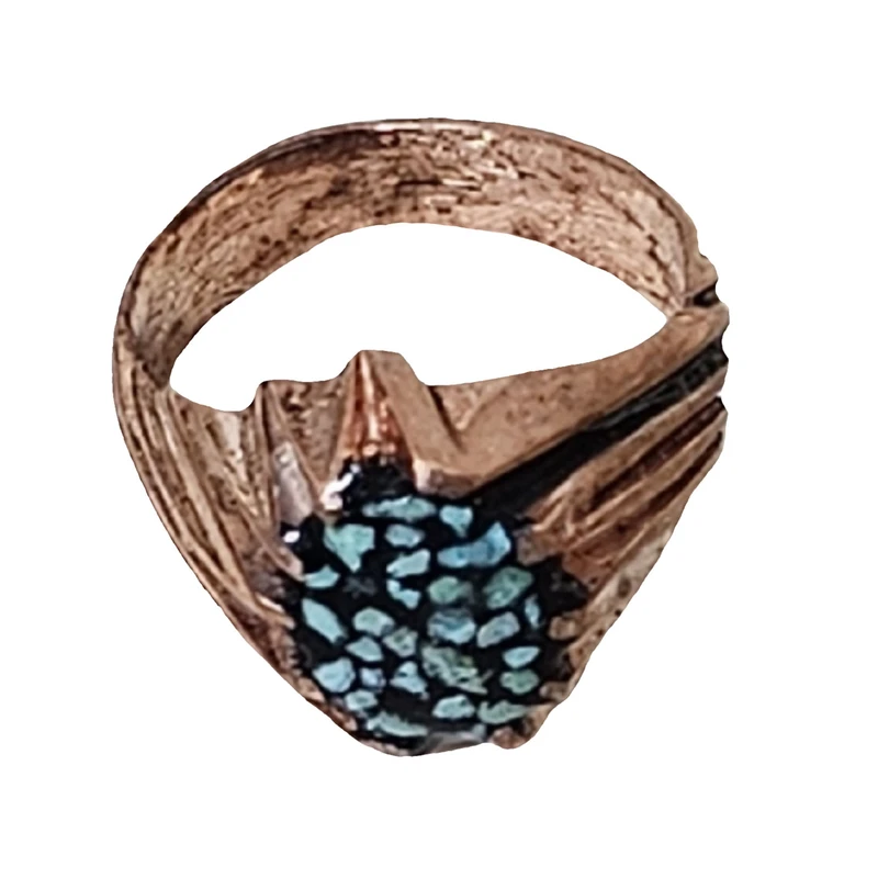 انگشتر دست‌ساز مردانه مدل مسی کد S236