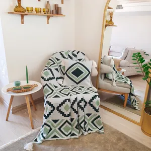 ست شال مبل و کوسن ایکیان هوم مدل پانچدوزی