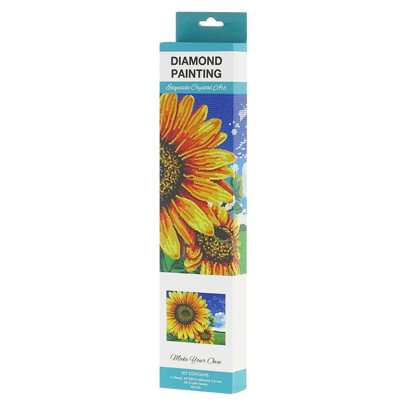 بازی آموزشی  مدل تابلو نقاشی الماسی طرح گل آفتابگردان