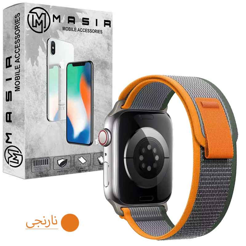 بند مسیر مدل Trail Loop مناسب برای اپل واچ سری 1/2/3/4/5/6/7/8/SE سایز 38/40/41 میلی متری