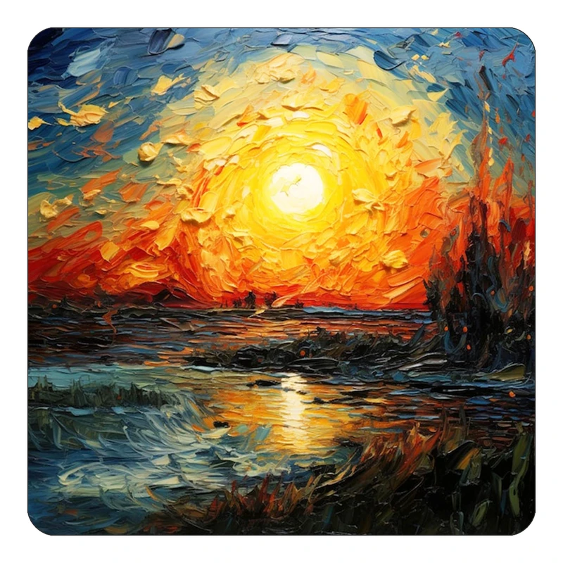 مگنت کاکتی طرح نقاشی رنگ روغن مدل mp70442