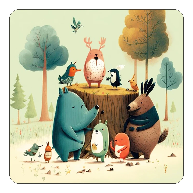 مگنت کاکتی طرح حیوانات رنگی مدل mp26415