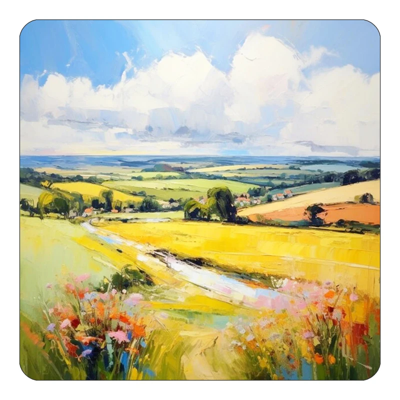 مگنت کاکتی طرح نقاشی رنگ روغن مدل mp71845