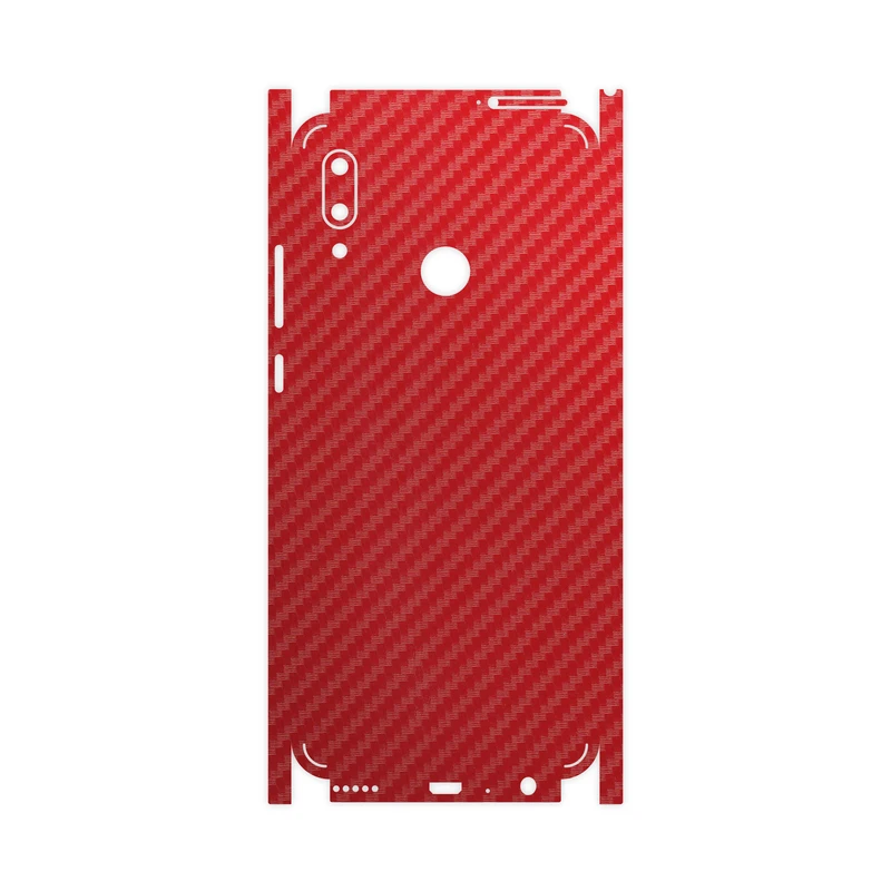 برچسب پوششی ماهوت مدل Red-Fiber-FullSkin مناسب برای گوشی موبایل هوآوی P Smart 2019