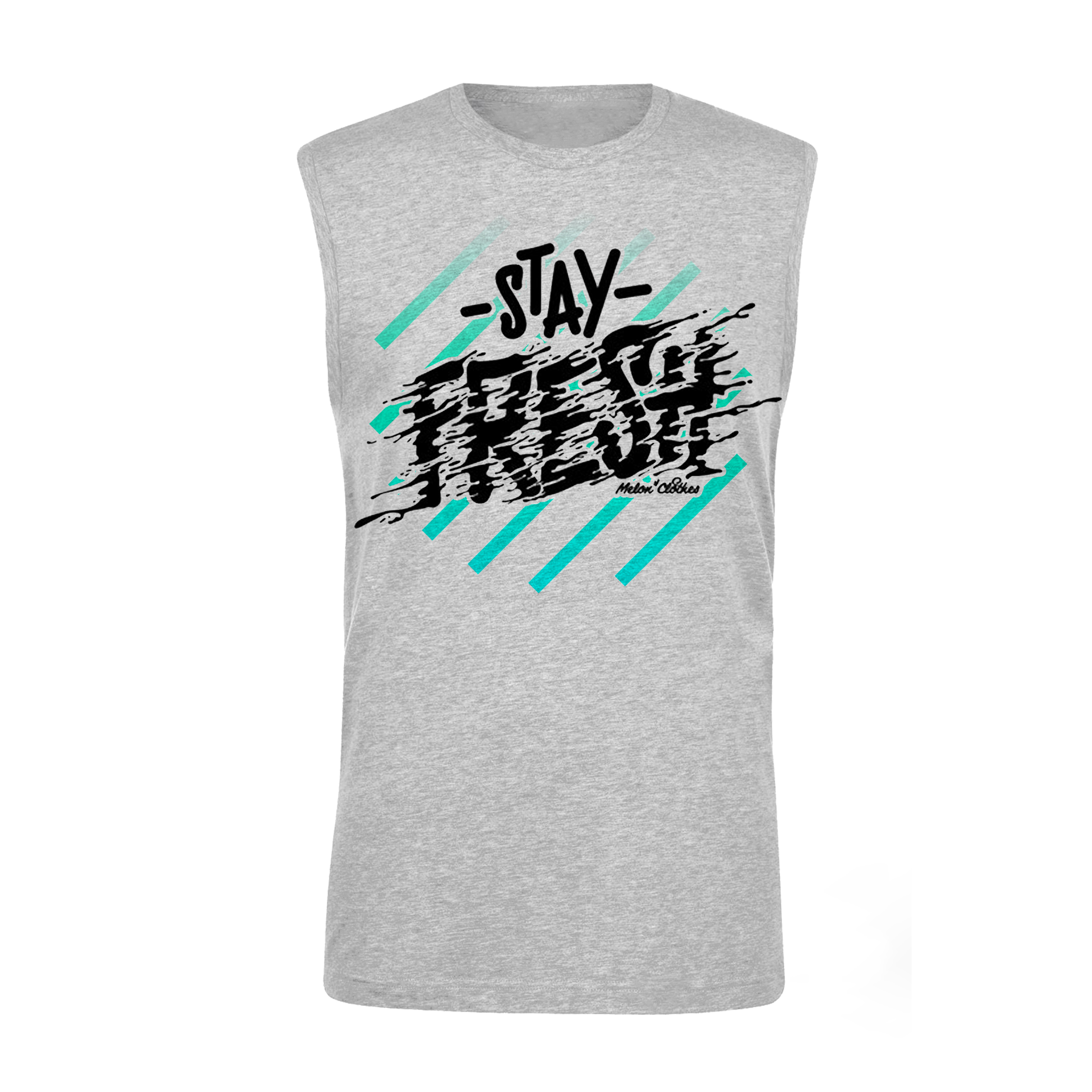تاپ مردانه مدل Stay fresh کد ZV22 رنگ طوسی