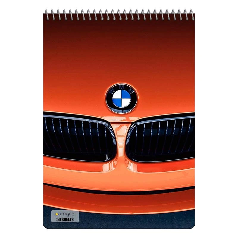 دفتر نقاشی 50 برگ سیمی کارنیکا طرح ب ام و BMW کد 63860