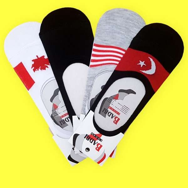 جوراب کالج مردانه کد UK-11-US-17 مجموعه 4 عددی
