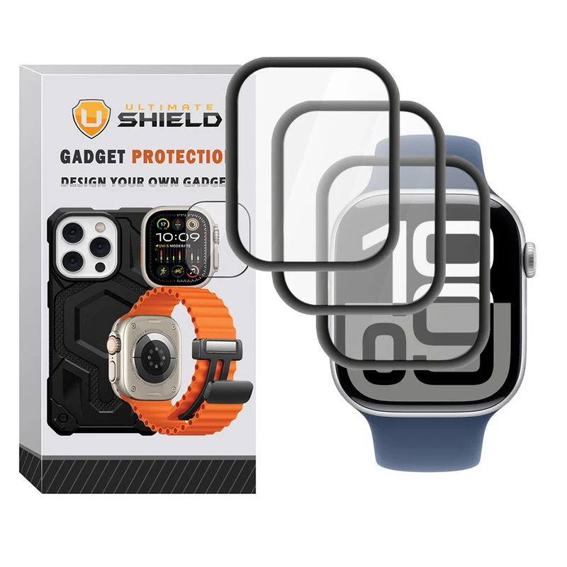 محافظ صفحه نمایش آلتیمیت شیلد مدل Pmma-UL مناسب برای اپل واچ Series SE 3 44mm بسته سه عددی