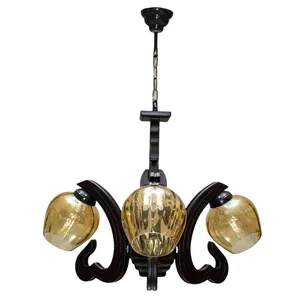 لوستر  3 شعله چشمه نور کد G676/3-BR