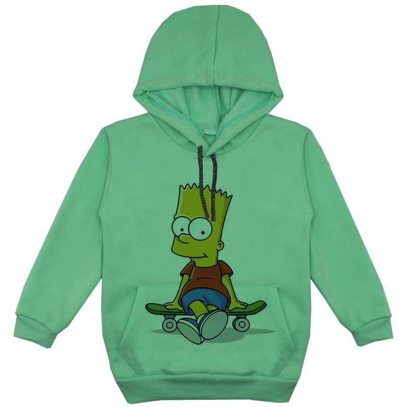 هودی پسرانه مدل سیمسون F38 رنگ سبز