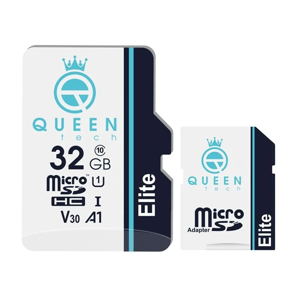 کارت حافظه Micro SDHC کوئین تک مدل Elite A1-V30-433X کلاس 10 استاندارد UHS-l U3 سرعت 65mbps ظرفیت 32 گیگابایت به همراه آداپتور SD 