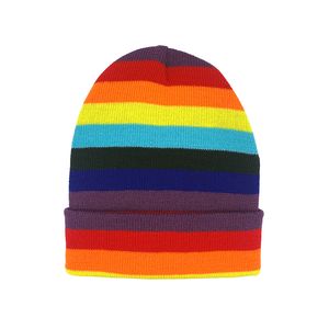 کلاه بافتنی مدل رنگین کمان کد DW02