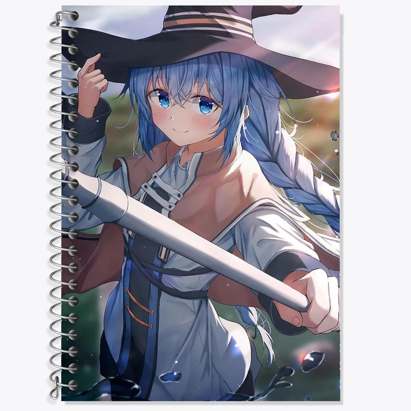 دفتر زبان 50 برگ خندالو مدل سه خط طرح روکسی انیمه موشوکو تنسی کد 24031