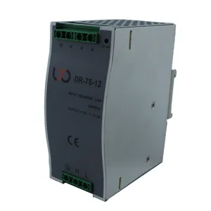 منبع تغذیه ریلی صنعتی ال ایکس او 12 ولت 6.3 آمپر مدل DR-75-12