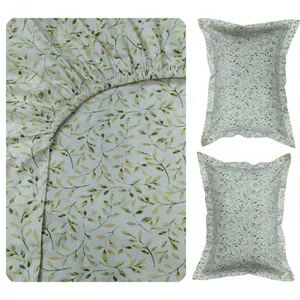 سرویس ملحفه 2 نفر 3 تکه پانیذ پود مدل شبنم کد P105-2