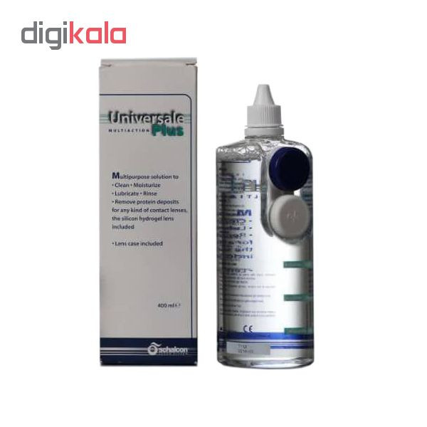 محلول شستشوی لنز شالکون مدل Universal Plus حجم 400 میلی لیتر