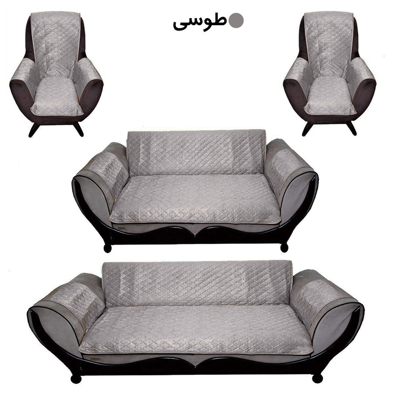 کاور مبلمان 7 نفره سندس مدل گلوری کد F124
