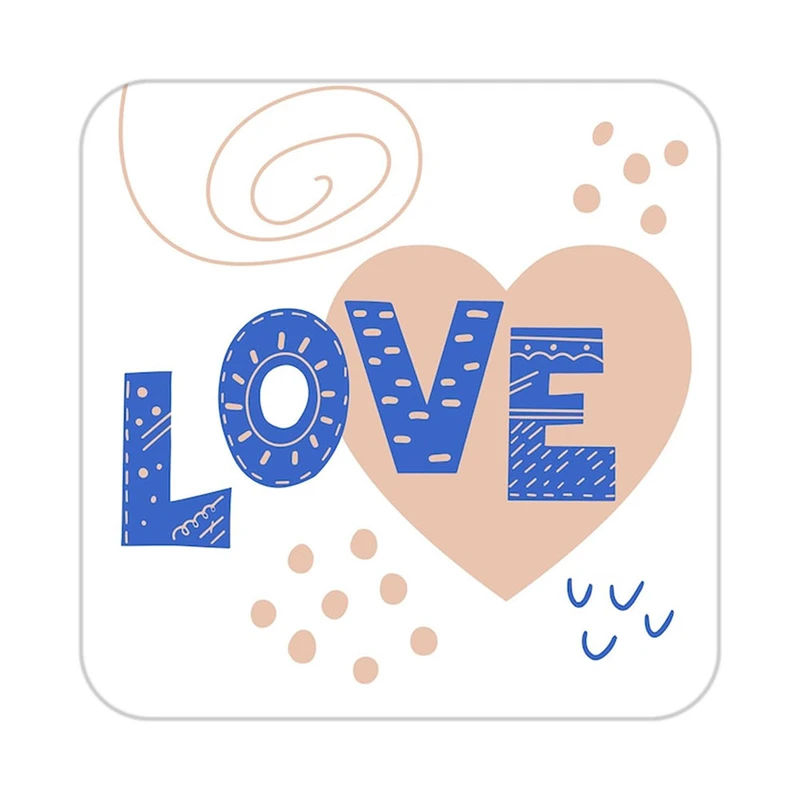 زیر لیوانی کاکتی طرح عاشقانه مدل mp39108