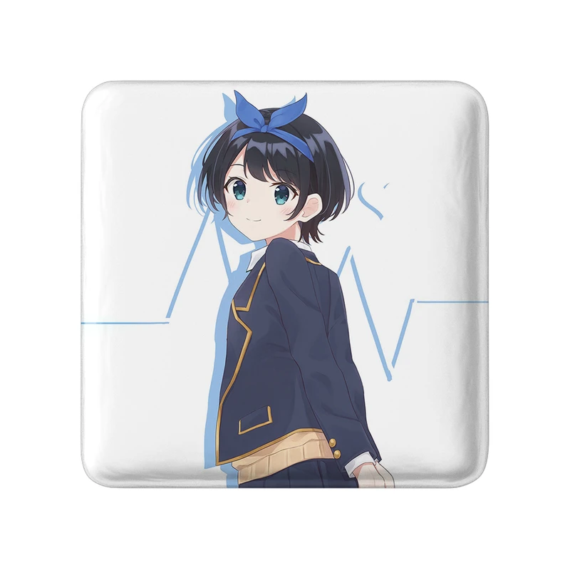 مگنت خندالو طرح روکا انیمه کانوجو اوکاری مدل مربعی کد 34859