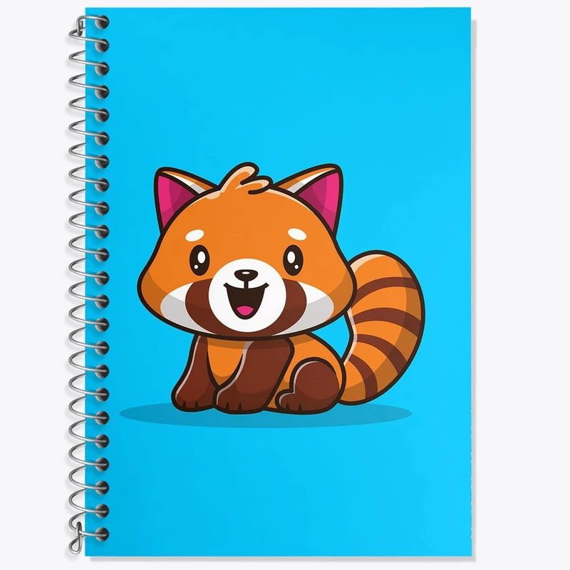 دفتر لغت 50 برگ خندالو مدل حیوانات بامزه پاندای قرمز کد 29636