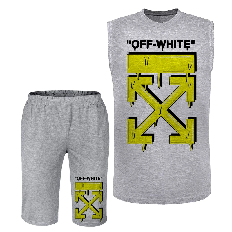 ست تاپ و شلوارک مردانه مدل A275 رنگ
طوسی