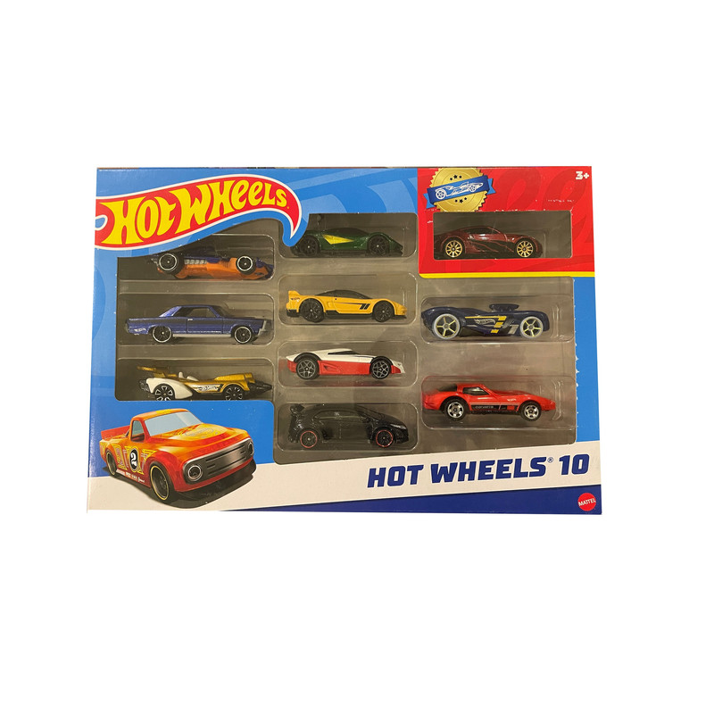 ماشین بازی هات ویلز مدل HW Ten Car Set کد 54886 F مجموعه 10 عددی