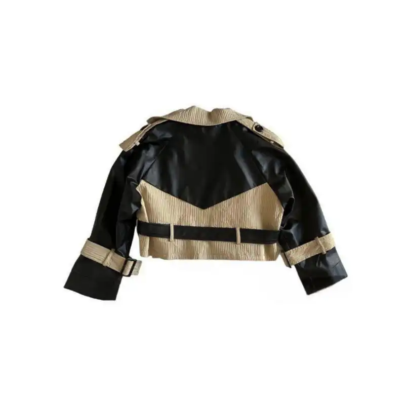 کت چرم زنانه مدل کبریتی