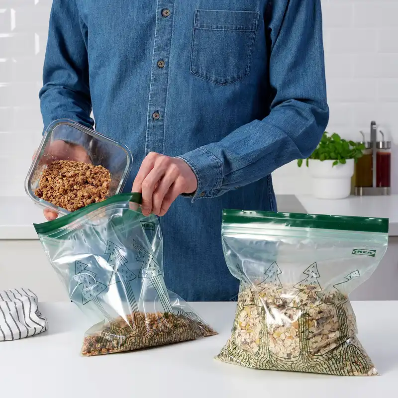 کیسه زیپ دار ایکیا مدل کاج بسته 25 عددی