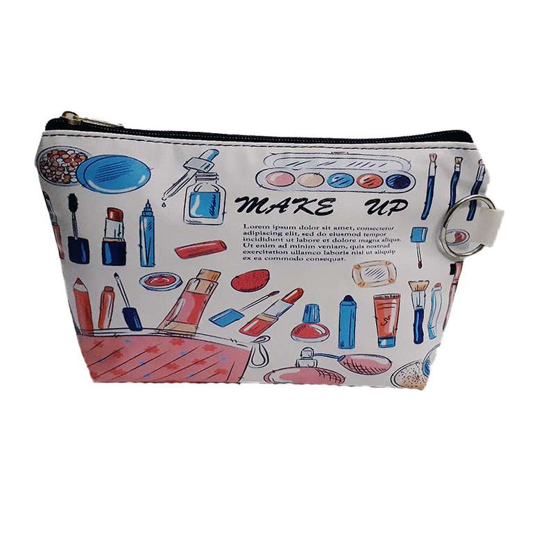 کیف لوازم آرایش زنانه مدل قایقی چاپی کد 12