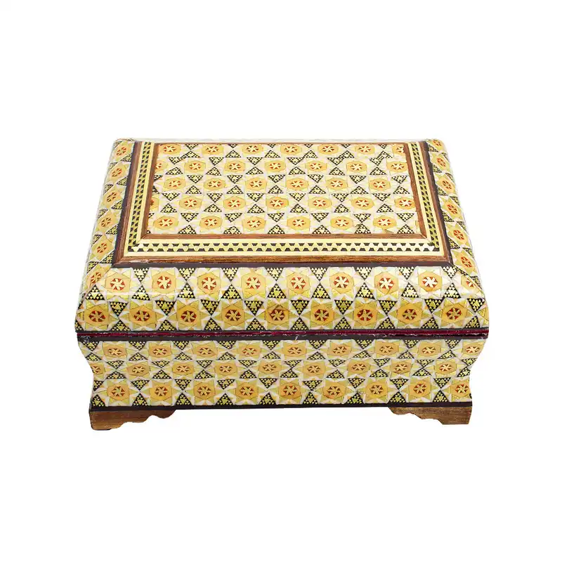 جعبه جواهرات خاتم کاری کد 06