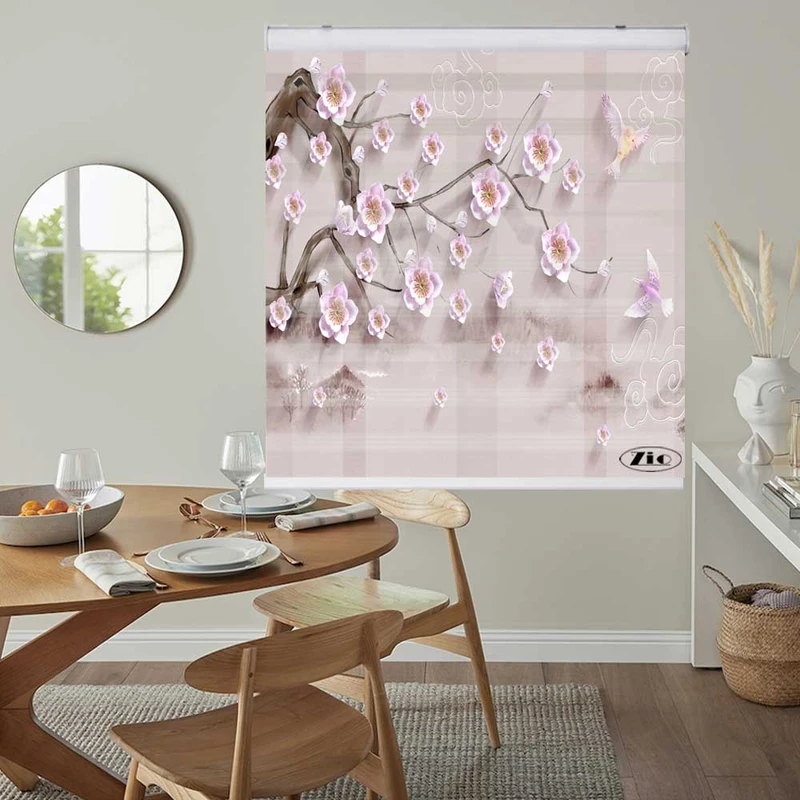 پرده زبرا زیو کد  3D1315 سایز 150x150 سانتی متر