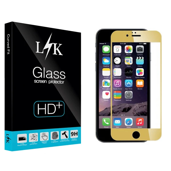محافظ صفحه نمایش ال کی مدل Hard glass مناسب برای گوشی موبایل اپل Iphone 6 / 6s
