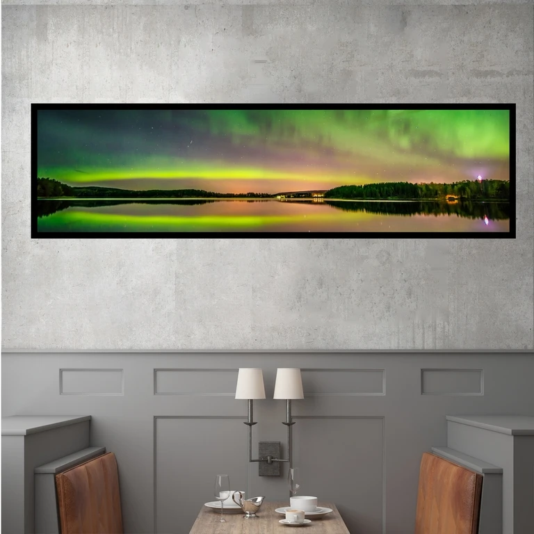 تابلو بکلیت طرح منظره برکه و دریاچه مدل B-7527