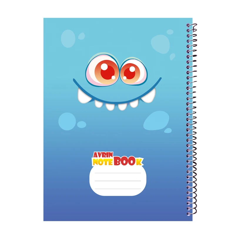 دفتر مشق 60 برگ اورین مدل فانتزی طرح هیولای بامزه