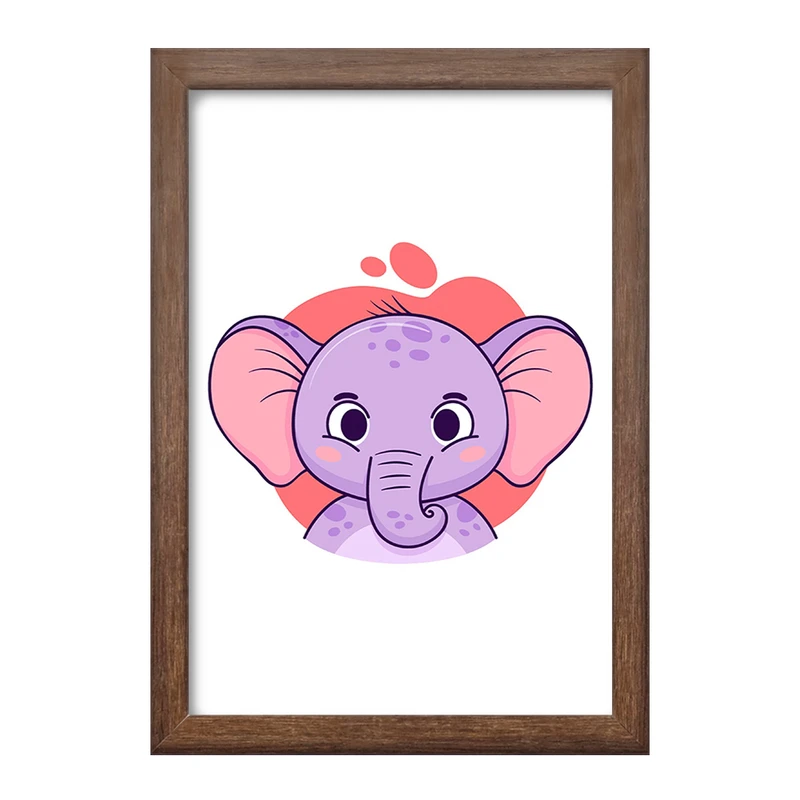 تابلو خندالو طرح فیل حیوانات بامزه کد 37154