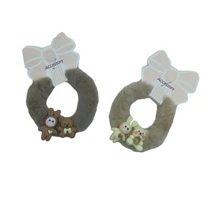 کش مو دخترانه مدل پولیشی خرسی کد 03 بسته 2 عددی