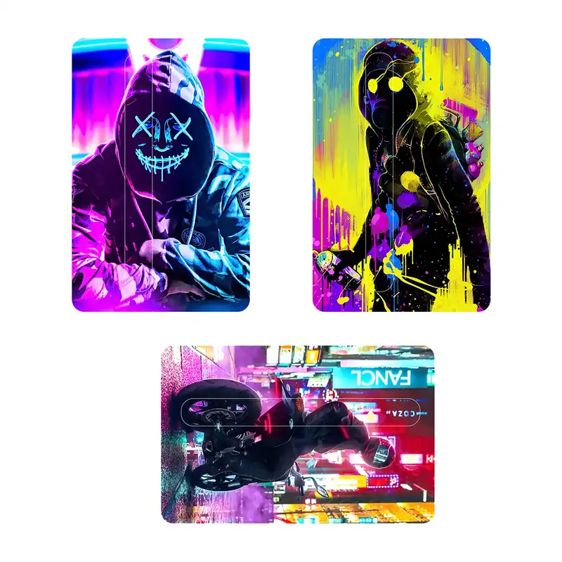 استیکر کارت پیکسل میکسل مدل تبهکاران شب مجموعه 3 عددی